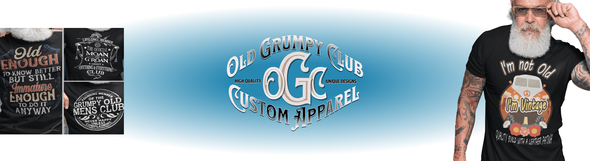 Banner for The Old Grumpy Club Custom Apparel